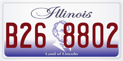 IL license plate B268802