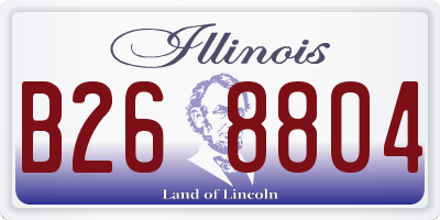 IL license plate B268804