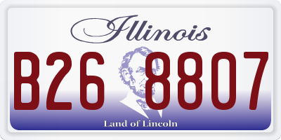 IL license plate B268807