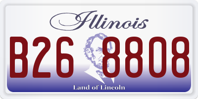 IL license plate B268808