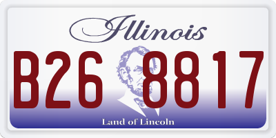 IL license plate B268817