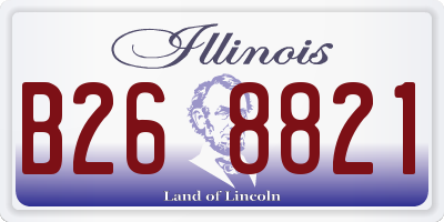 IL license plate B268821