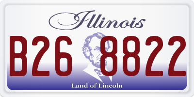 IL license plate B268822