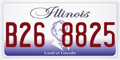 IL license plate B268825