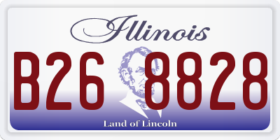 IL license plate B268828