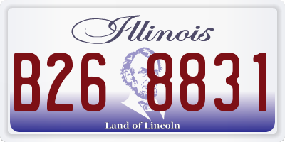 IL license plate B268831