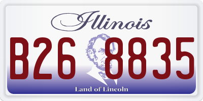 IL license plate B268835