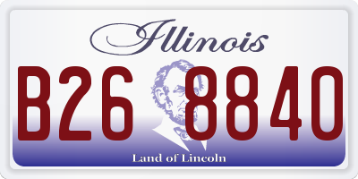 IL license plate B268840
