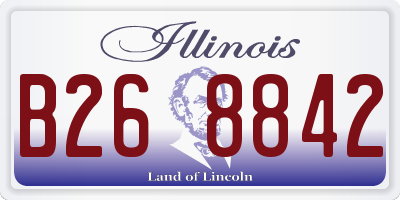 IL license plate B268842