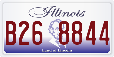 IL license plate B268844