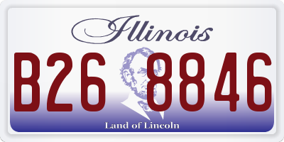 IL license plate B268846