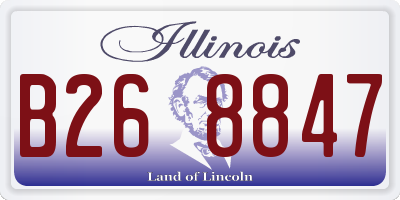 IL license plate B268847