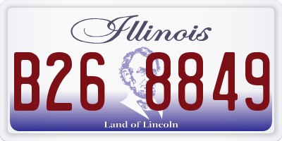 IL license plate B268849