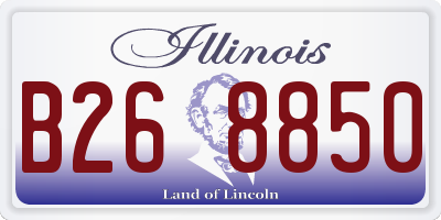 IL license plate B268850