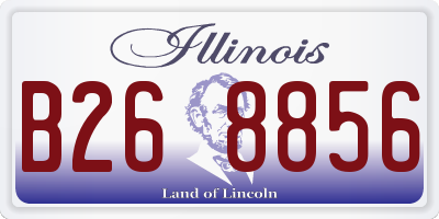 IL license plate B268856