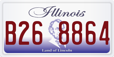 IL license plate B268864