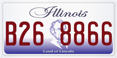 IL license plate B268866