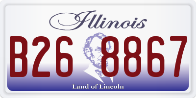 IL license plate B268867