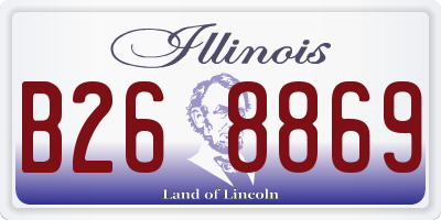 IL license plate B268869