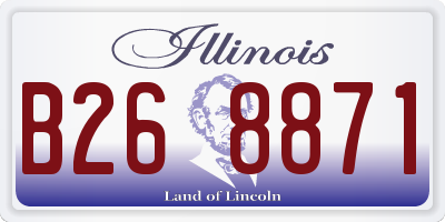 IL license plate B268871