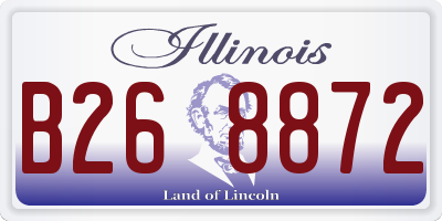 IL license plate B268872