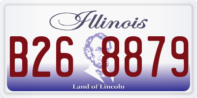 IL license plate B268879