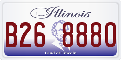 IL license plate B268880