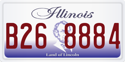 IL license plate B268884