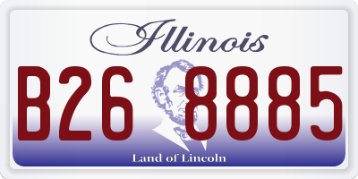IL license plate B268885