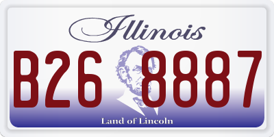IL license plate B268887