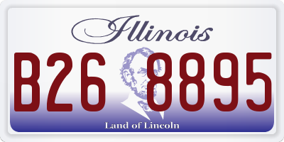 IL license plate B268895