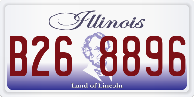 IL license plate B268896