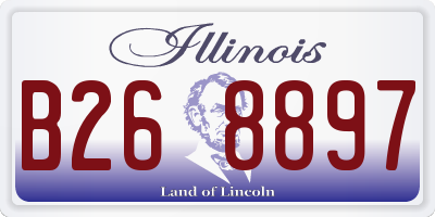 IL license plate B268897