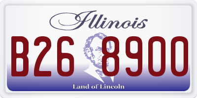 IL license plate B268900
