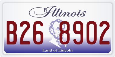 IL license plate B268902