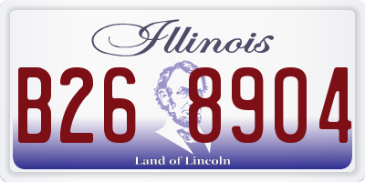 IL license plate B268904