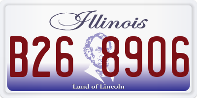 IL license plate B268906