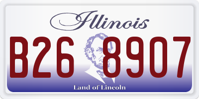 IL license plate B268907