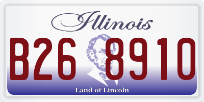 IL license plate B268910
