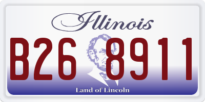 IL license plate B268911