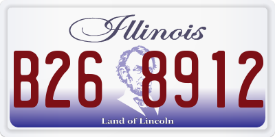 IL license plate B268912