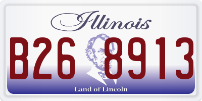 IL license plate B268913