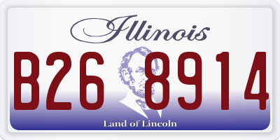 IL license plate B268914