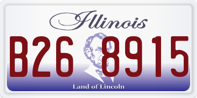 IL license plate B268915