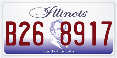 IL license plate B268917