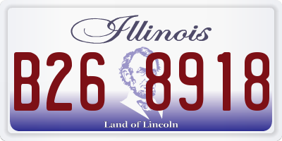 IL license plate B268918