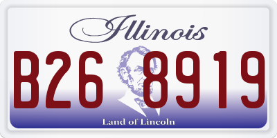 IL license plate B268919