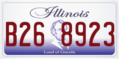 IL license plate B268923