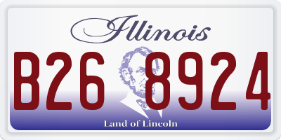 IL license plate B268924