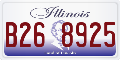IL license plate B268925